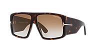 TOM FORD Raven Shiny Black - Unisex Luxury Sunglasses, Grey Gradient Lens