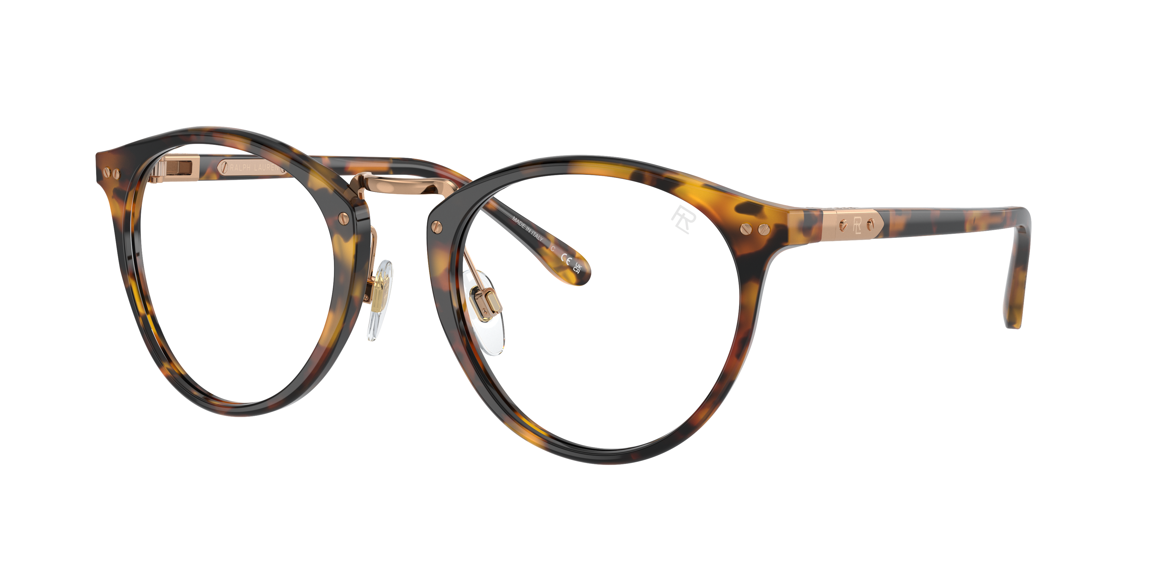 Ralph Lauren Man Sunglass RL8223 The Quincy -  Frame color: Antique Havana, Lens color: Clear/Blue