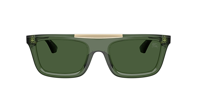 Visit Sunglasses Burberry BE4451U L (54-21) with Green lenses and Green frame