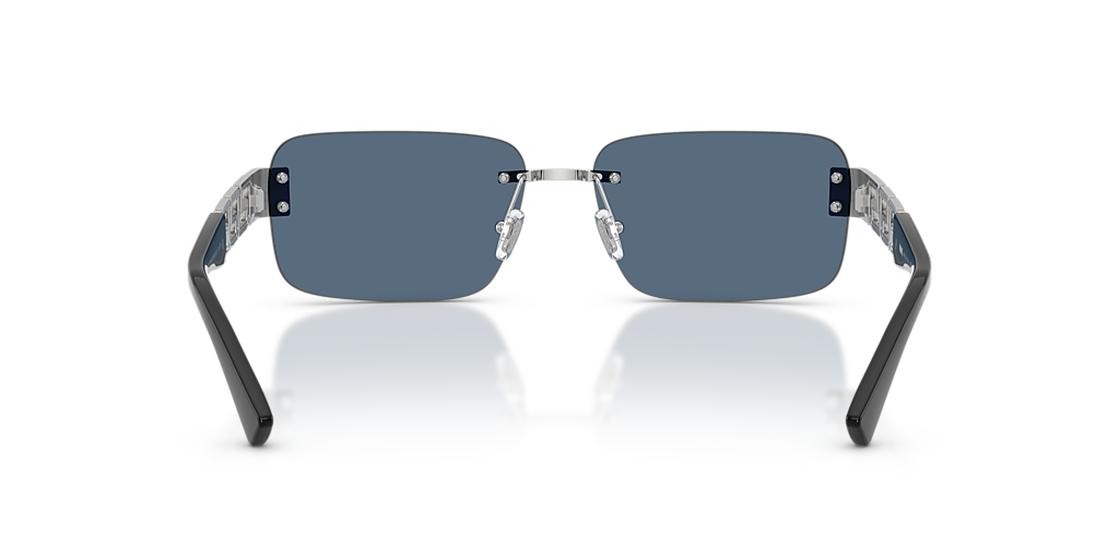 Versace VE2298 L (58 - 15) with Blue lenses and Silver frame  display picture 2