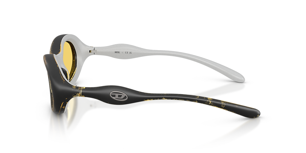 DIESEL DL3011U Yellow Metallic - Unisex Sunglasses, Yellow Lens