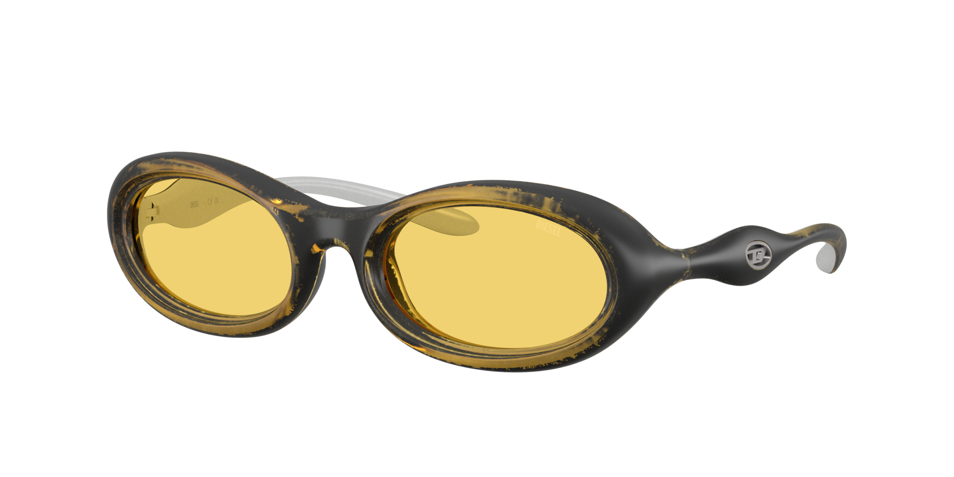 Diesel Unisex Sunglass DL3011U -  Frame color: Yellow Metallic, Lens color: Yellow