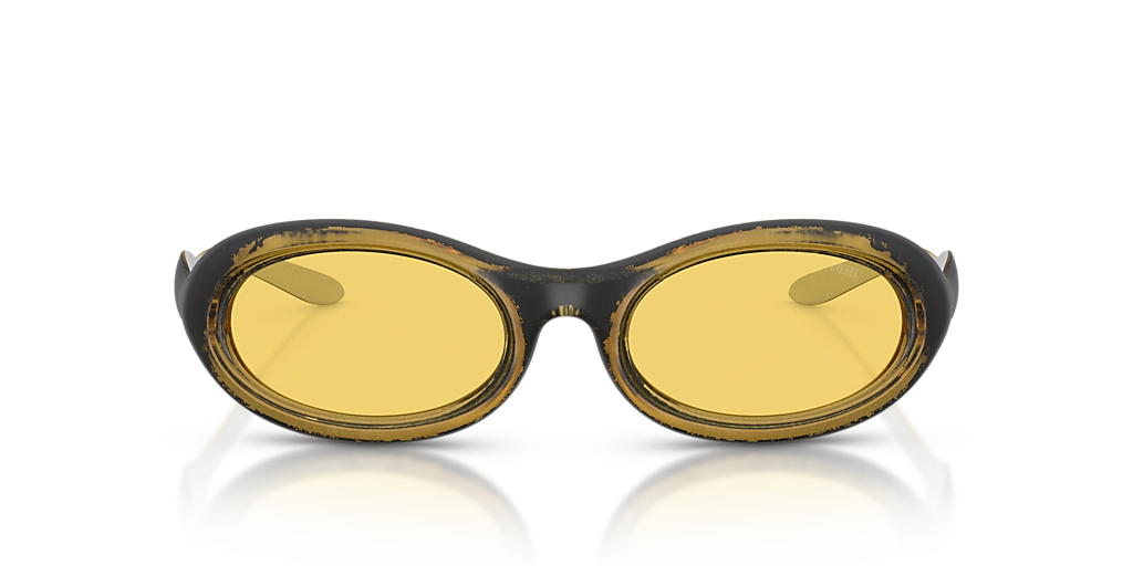 DIESEL DL3011U Yellow Metallic - Unisex Sunglasses, Yellow Lens