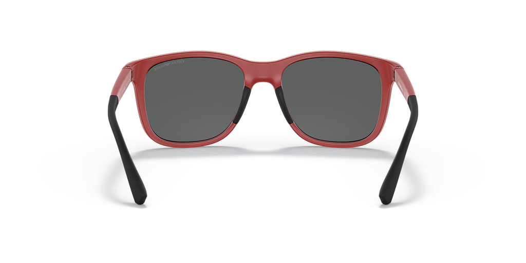 EMPORIO ARMANI EA4184 Matte Red - Unisex Sunglasses, Dark Grey Lens