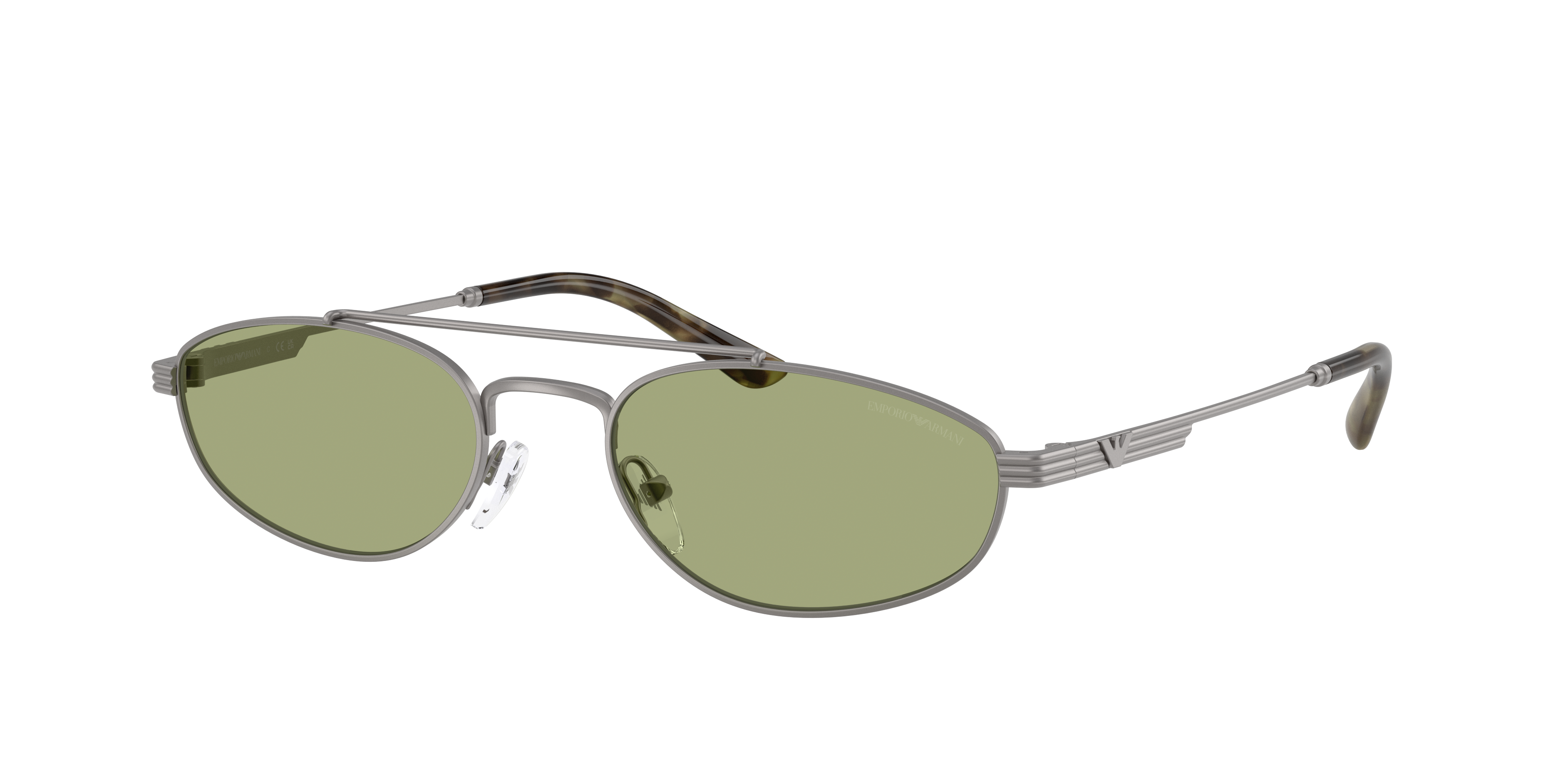 Emporio Armani Man Sunglass EA2157 -  Frame color: Matte Gunmetal, Lens color: Green