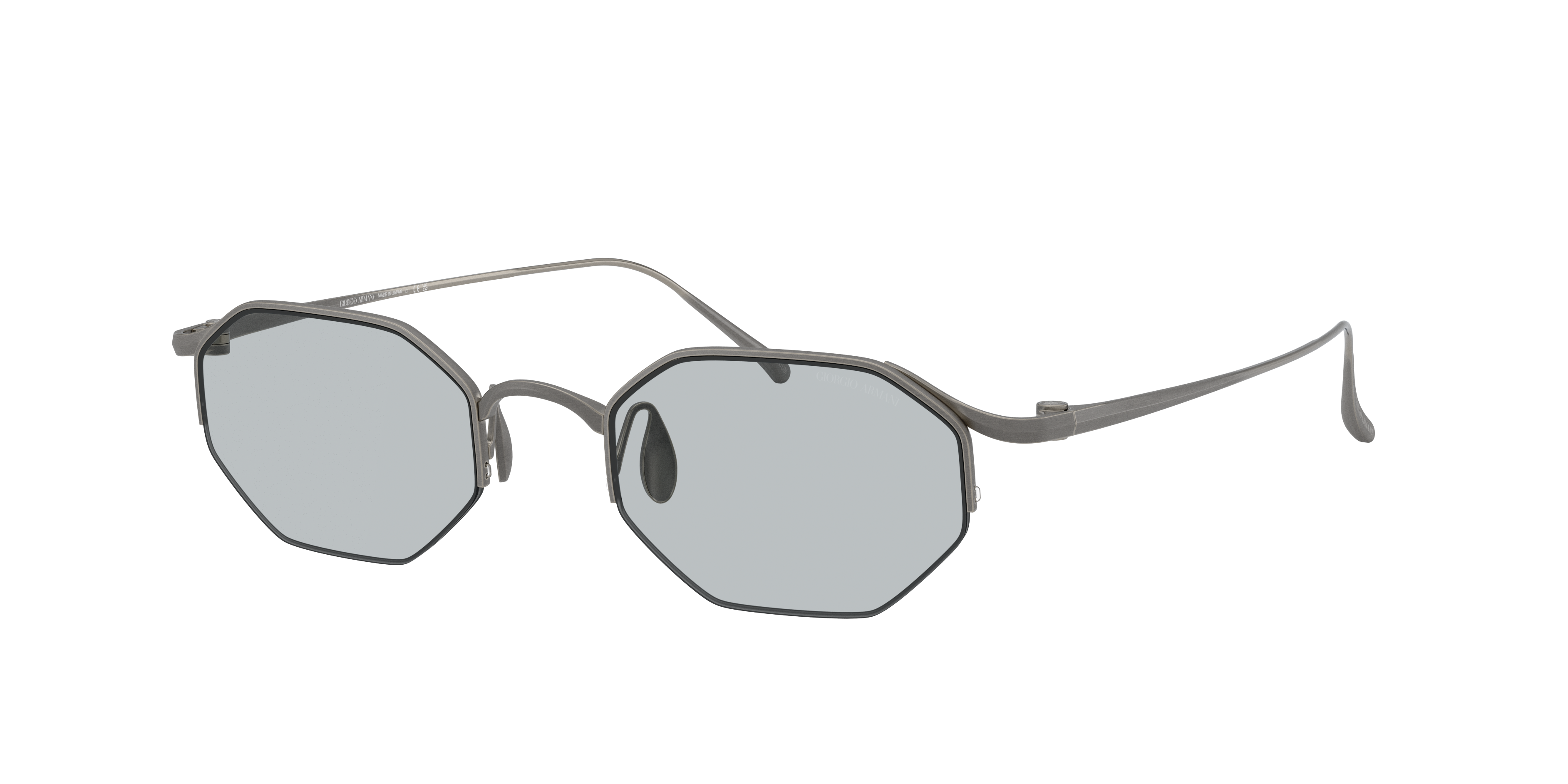 Giorgio Armani Man Sunglass AR6171T -  Frame color: Matte Gunmetal, Lens color: Light Grey