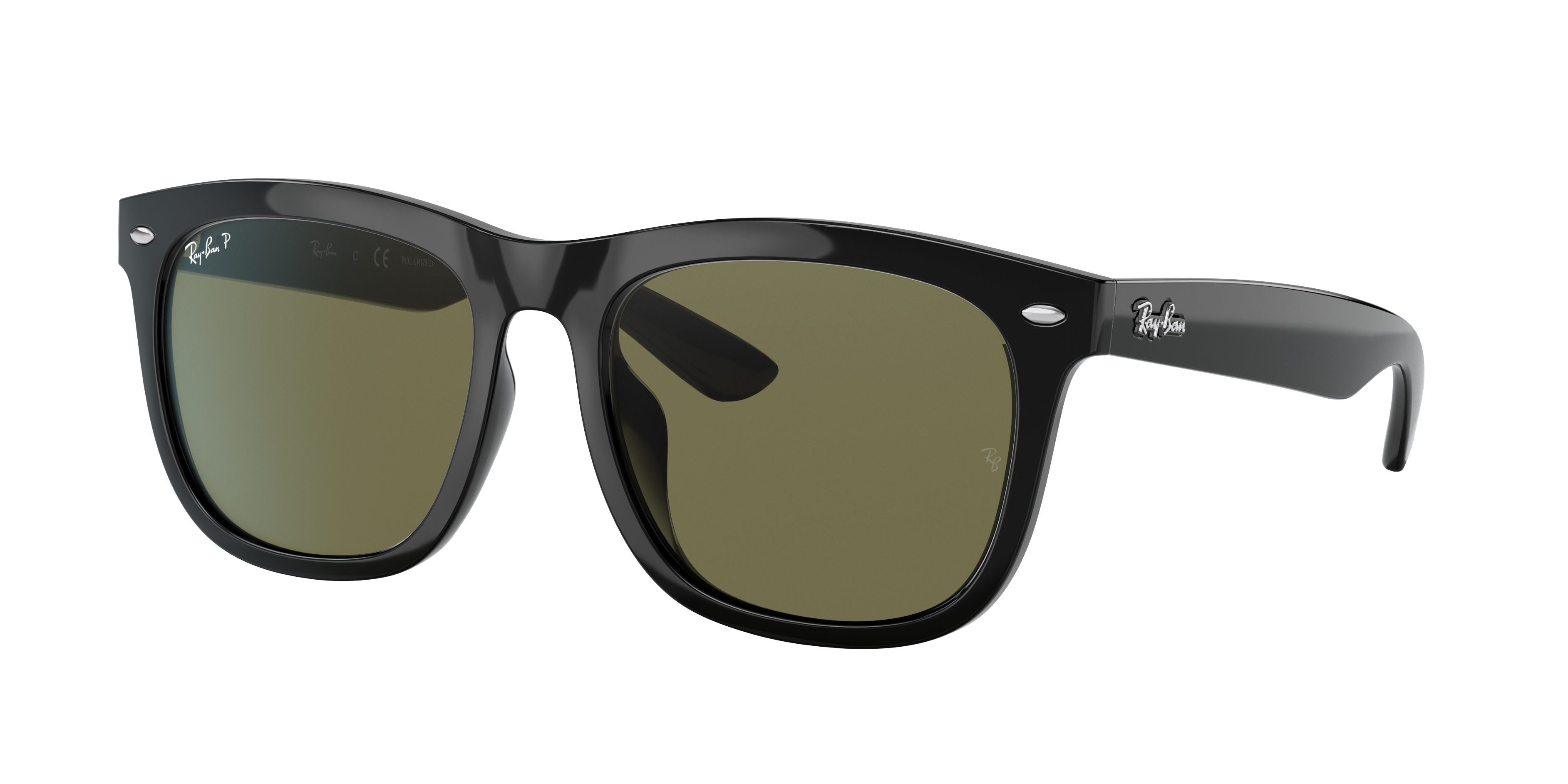 Ray-Ban Unisex Sunglass RB4260D -  Frame color: Black, Lens color: G-15 Green Polarised