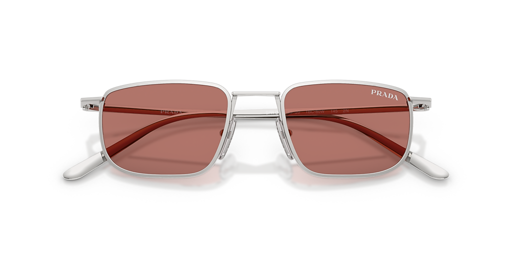 Prada PR D52S M (49 - 20) with Red lenses and Silver frame