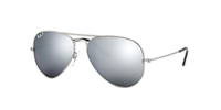 Ray-Ban RB3025 Aviator Mirror XL (58 - 14) with Grey lenses  display picture 3