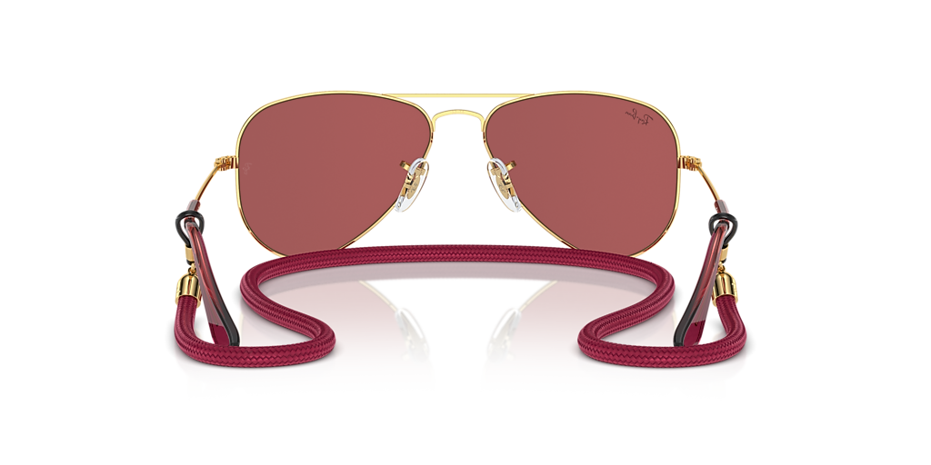 Ray-Ban RB9506S Aviator Kids L (52 - 14) with Red lenses and  display picture 1