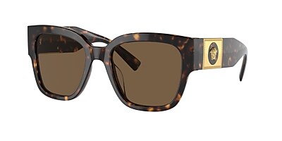 Versace VE4437U 54 Polar Dunkelgrau & Bordeaux Polarisiert 