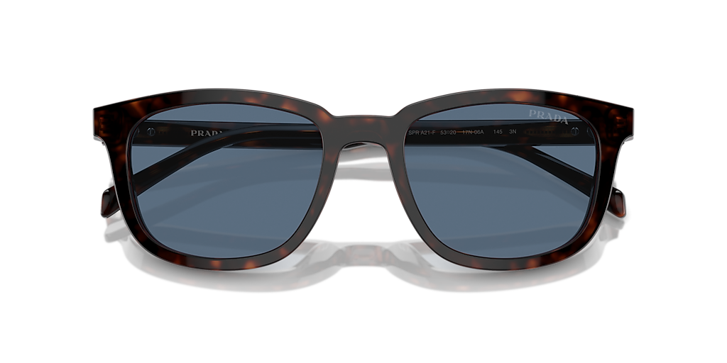 Prada PR A21SF XL (55 - 19) with Blue lenses and Tortoise frame