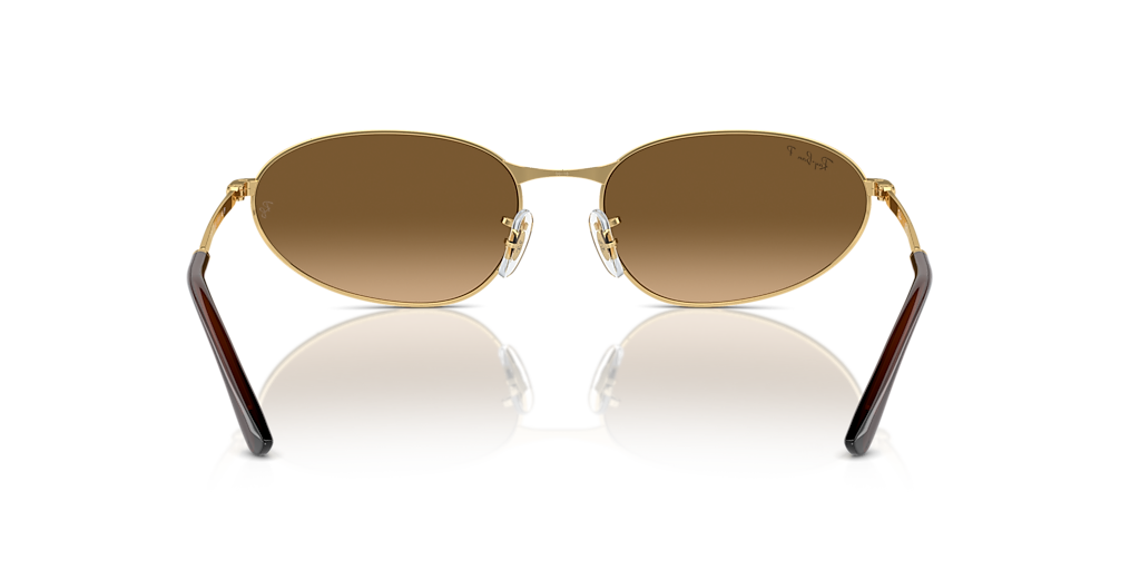 Ray-Ban RB3734 XL (59 - 18) with Brown lenses and Gold frame