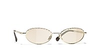 Chanel CH2227S L (55 - 18) with Brown lenses and Gold frame  display picture 3