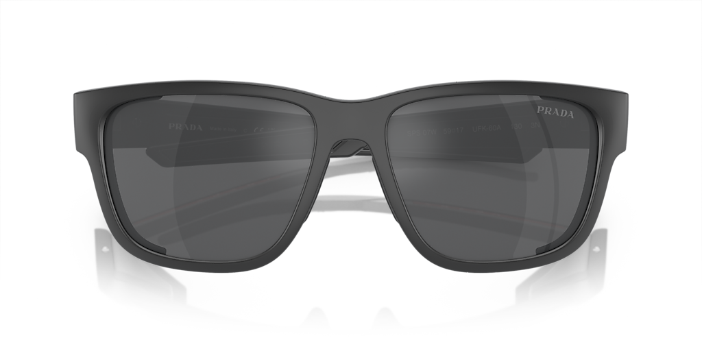 PRADA LINEA ROSSA PS 07WS Grey Rubber - Men Sunglasses, Grey Mirror Silver Lens
