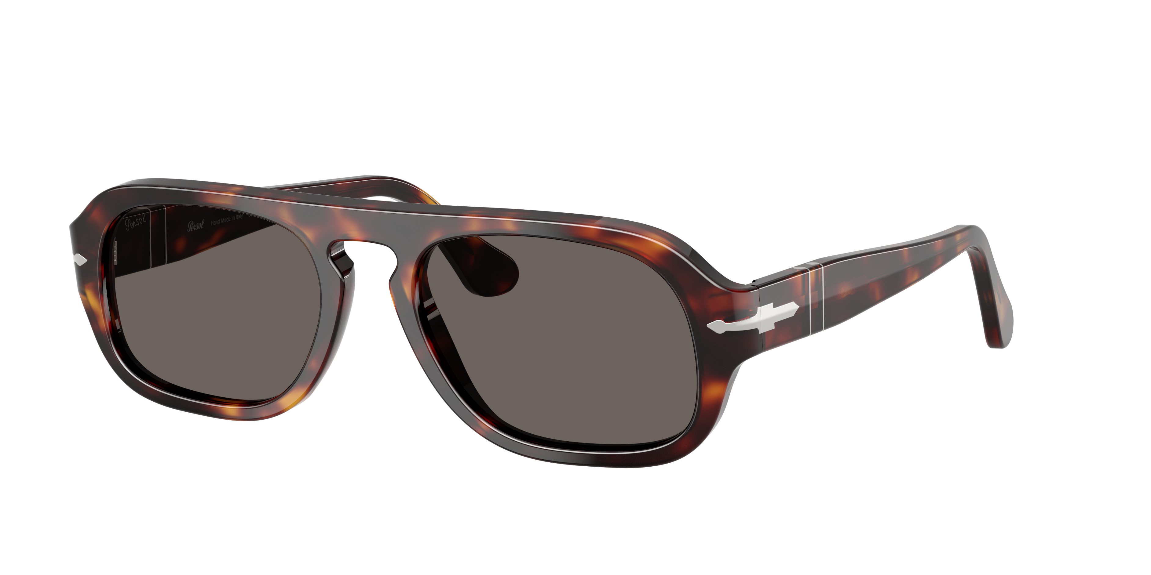 Persol Unisex Sunglass PO3369S -  Frame color: Havana, Lens color: Dark Grey