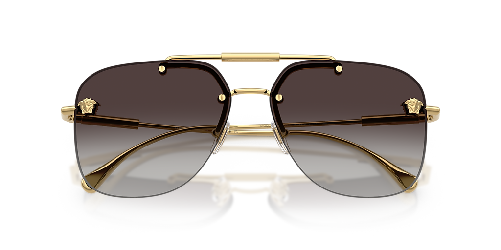 Versace VE2296 XL (60 - 14) with Grey lenses and Gold frame