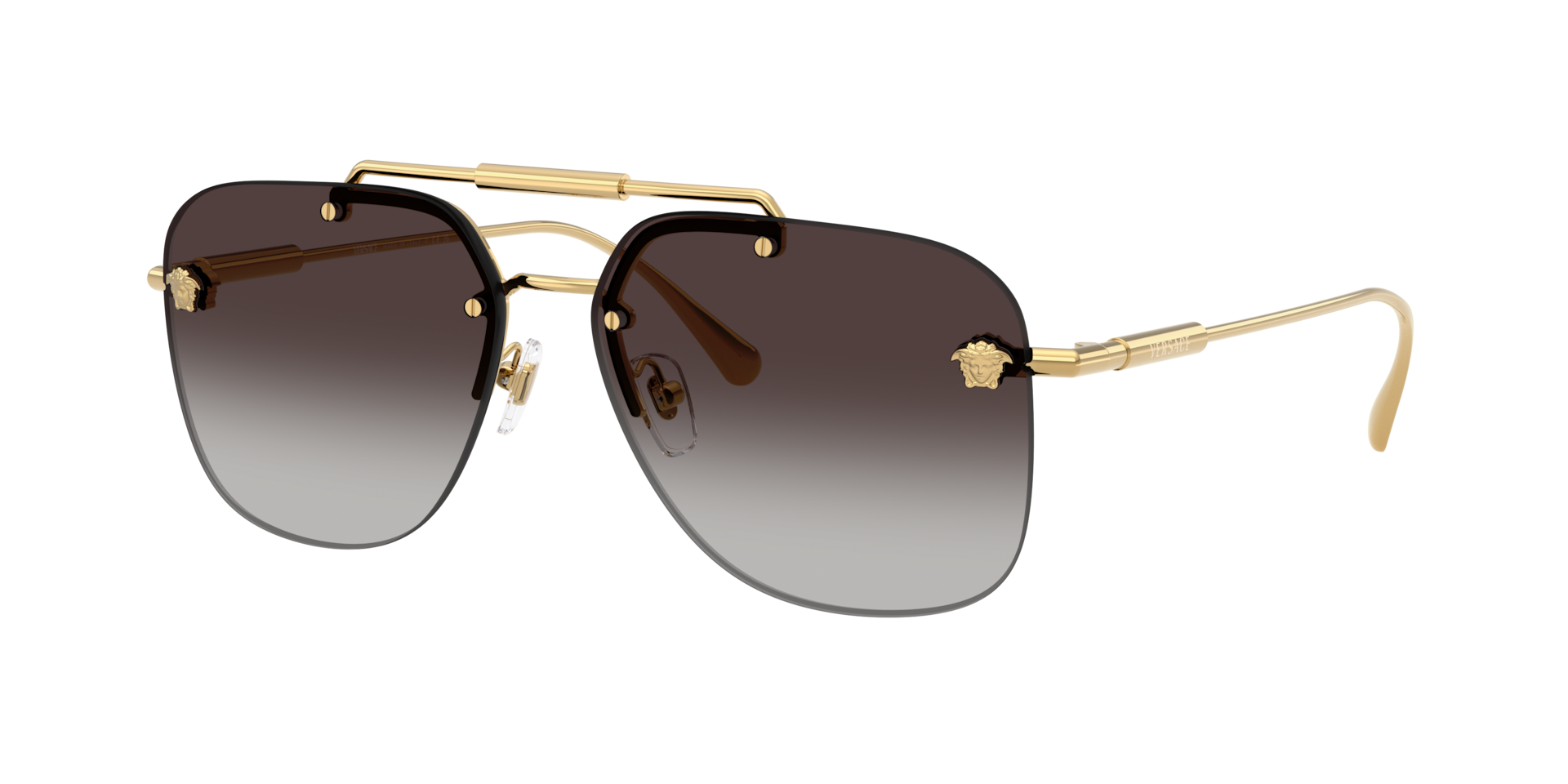 Versace Woman Sunglass VE2296 -  Frame color: Gold, Lens color: Grey Gradient