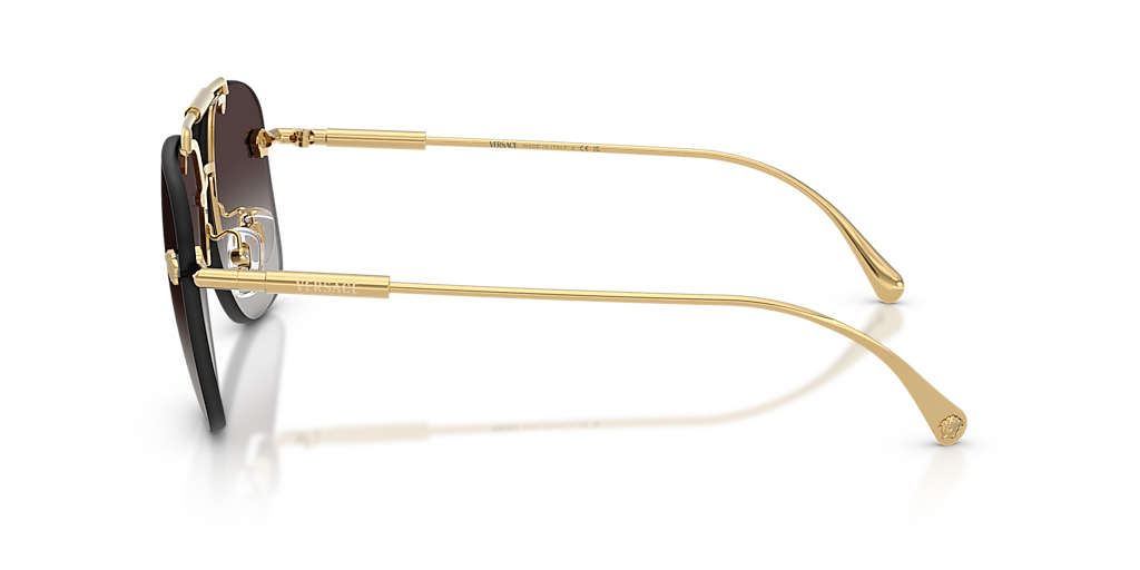 Versace VE2296 XL (60 - 14) with Grey lenses and Gold frame