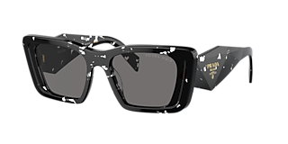 Prada PR 19ZS M (55 - 17) with Brown lenses and Black frame