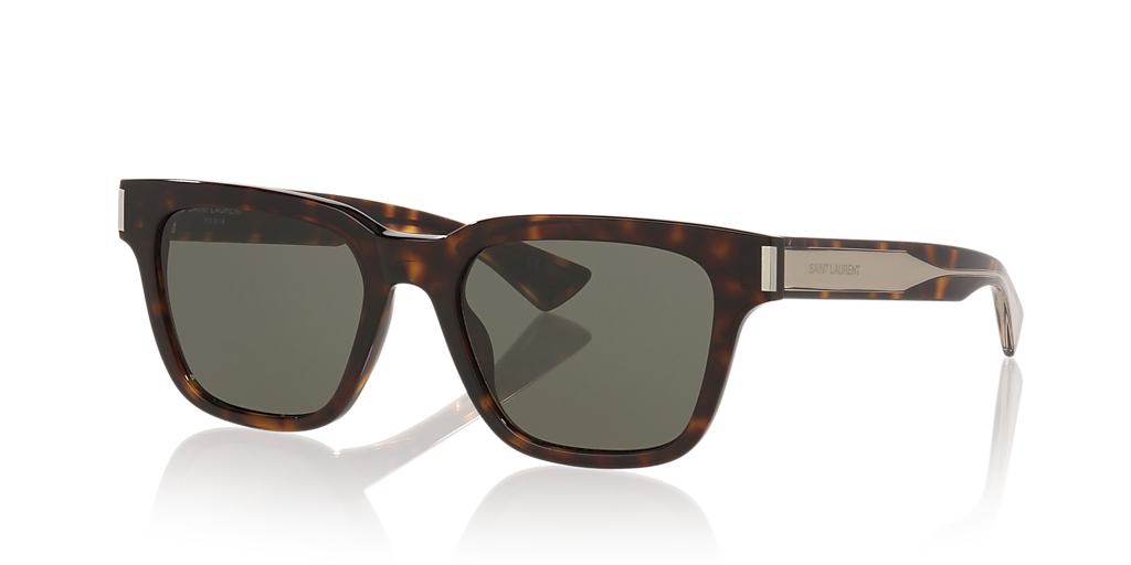 【送料&関税込】Saint Laurent Sunglasses Yves Saint Laurent - Brown Tortoise Square Sunglasses