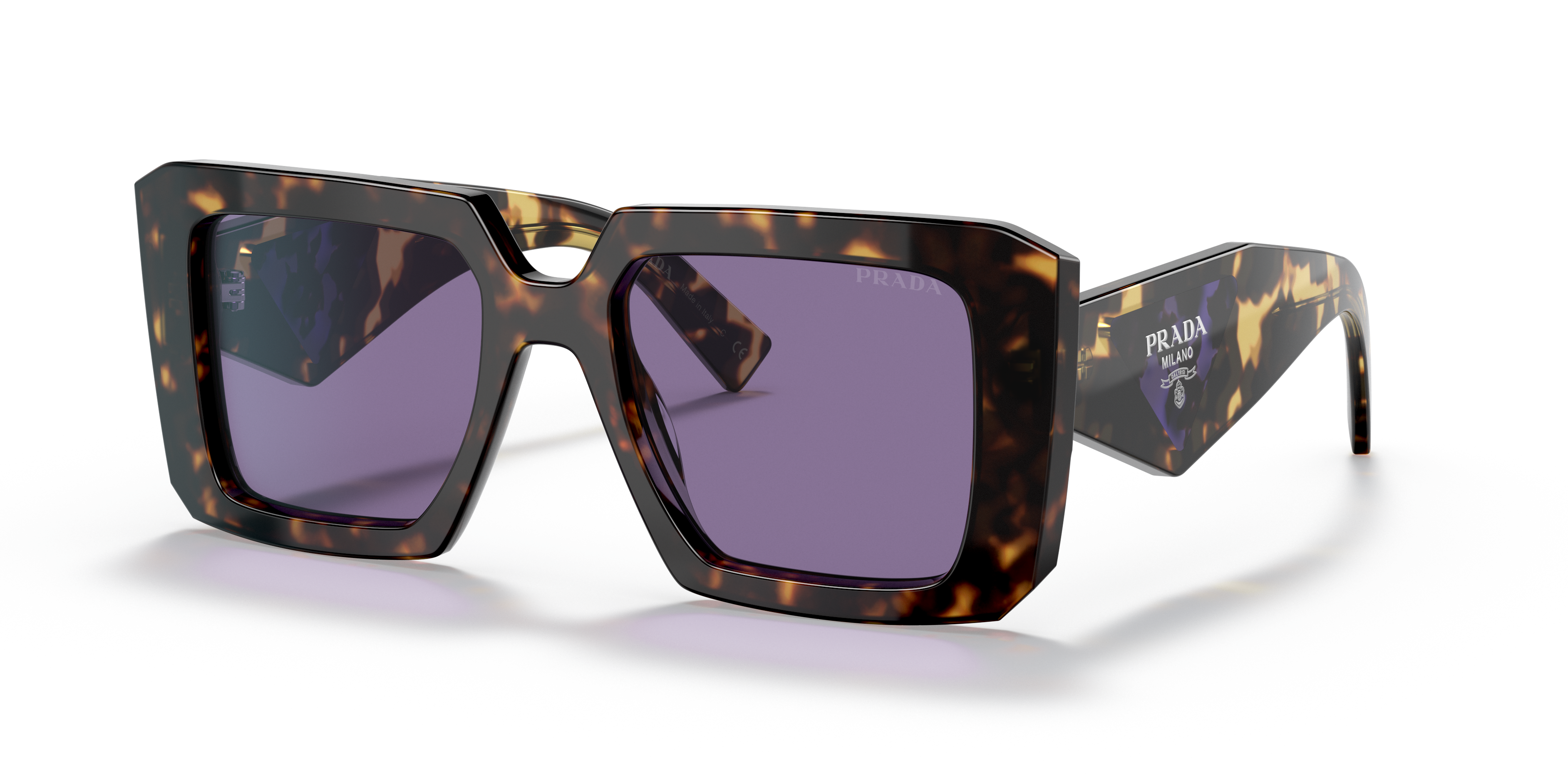 【PRADA プラダ 】 Prada PR 23YSF S (52 - 19) with Violet lenses and Tortoise frame