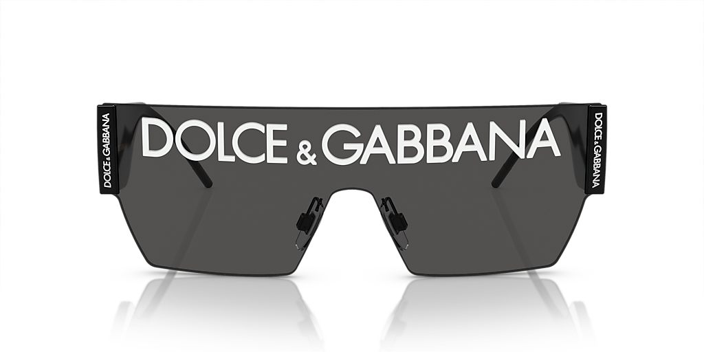 DOLCE&GABBANA DG2233 Black - Men Luxury Sunglasses, Violet Gradient Dark Grey Lens