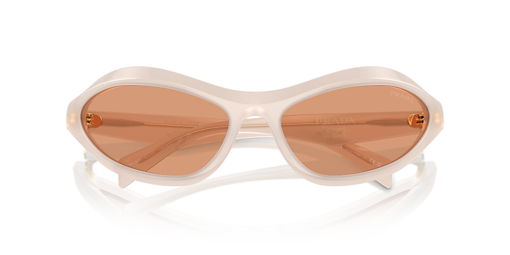 Prada PR A20S M (61 - 17) with Orange lenses and White frame