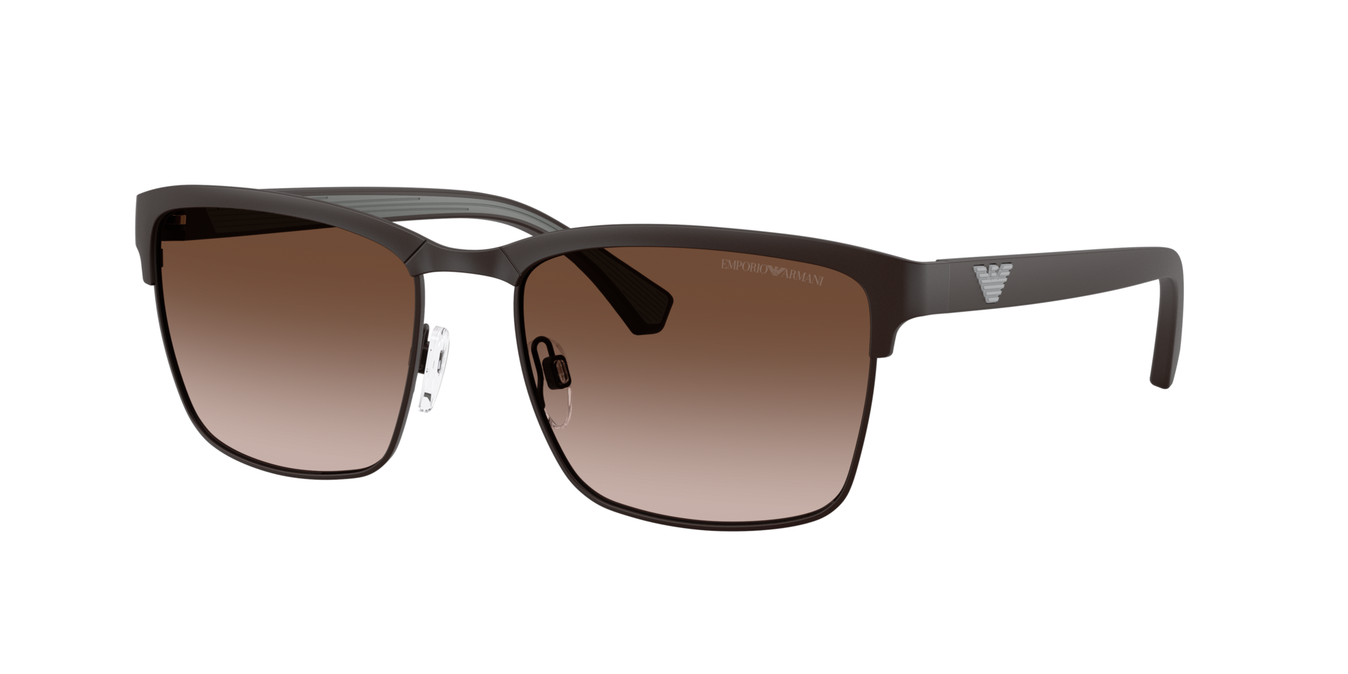 Emporio Armani Man Sunglass EA2087 -  Frame color: Matte Brown, Lens color: Gradient Brown