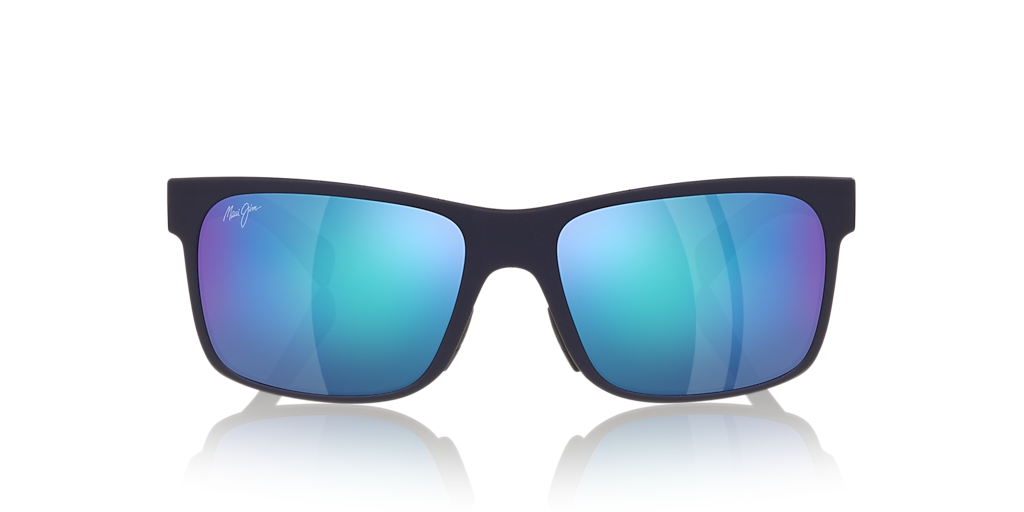 MAUI JIM Hoopili Blue Matte - Unisex Sunglasses, Blue Mirror Polarized Lens