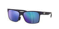 MAUI JIM Hoopili Blue Matte - Unisex Sunglasses, Blue Mirror Polarized Lens