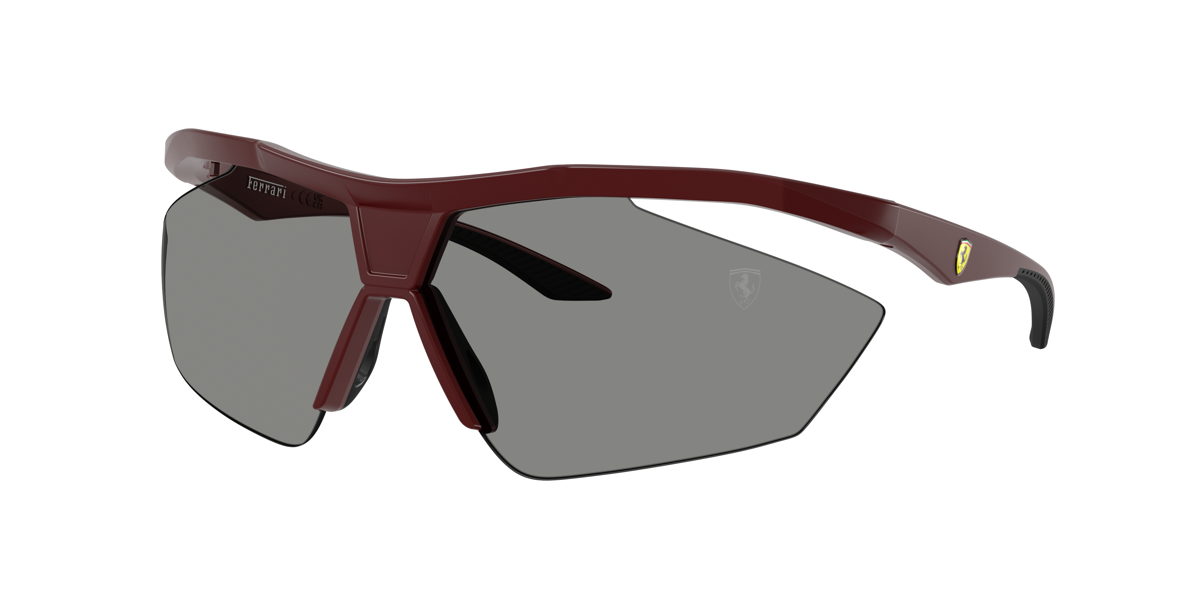 Scuderia Ferrari Unisex Sunglass FZ6030U -  Frame color: Red Matte, Lens color: Grey