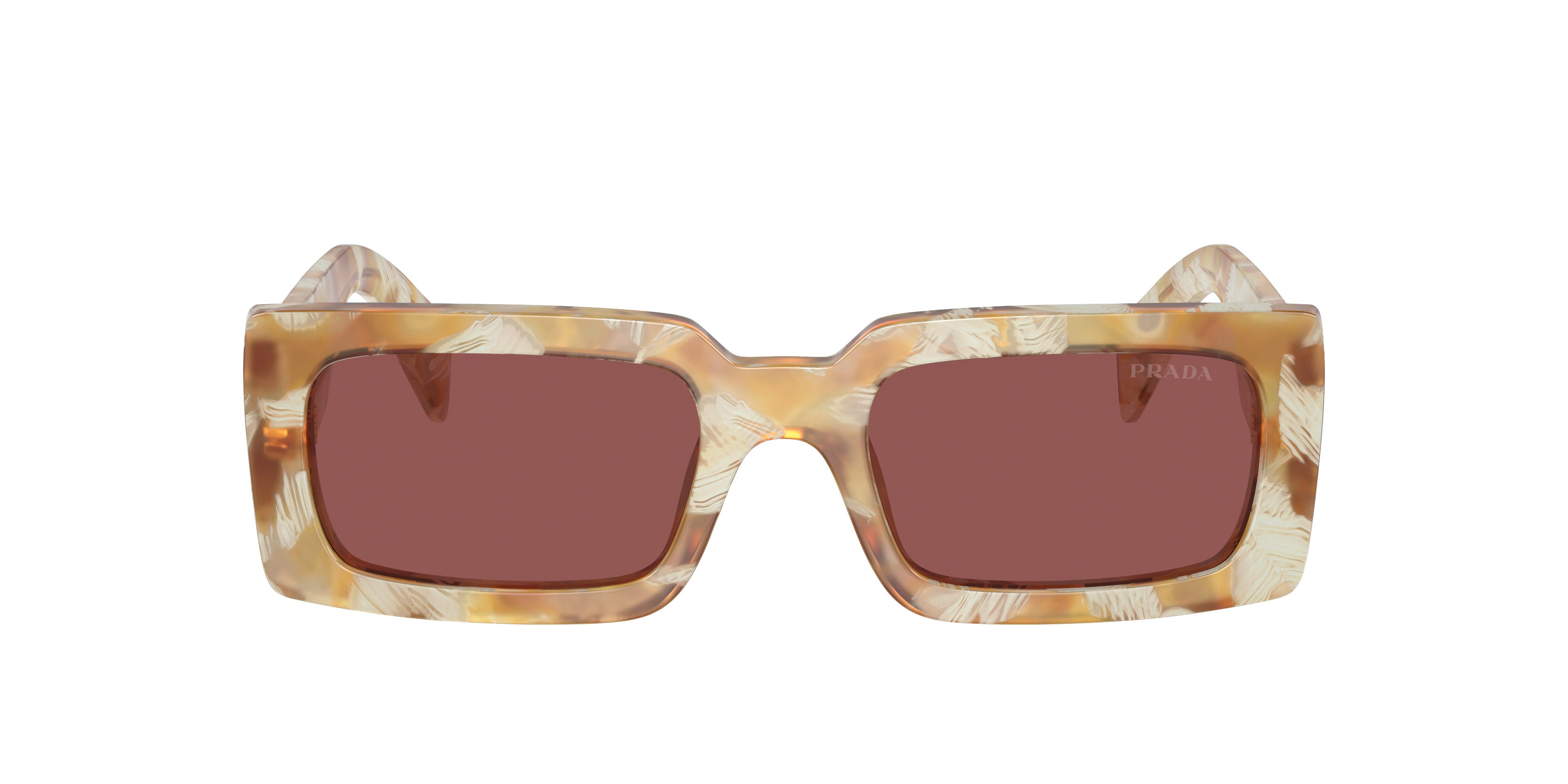 Prada PR A07S XS (52 - 20) with Violet lenses and Brown frame