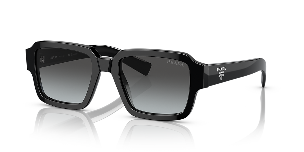 Prada PR 02ZSF M (54 - 19) with Grey lenses and Black frame