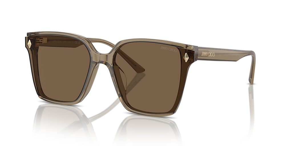 JIMMY CHOO スクエアフレムサンクラス JC5016D 505268 Jimmy Choo JC5016D S (61 - 17) with Brown lenses and Brown