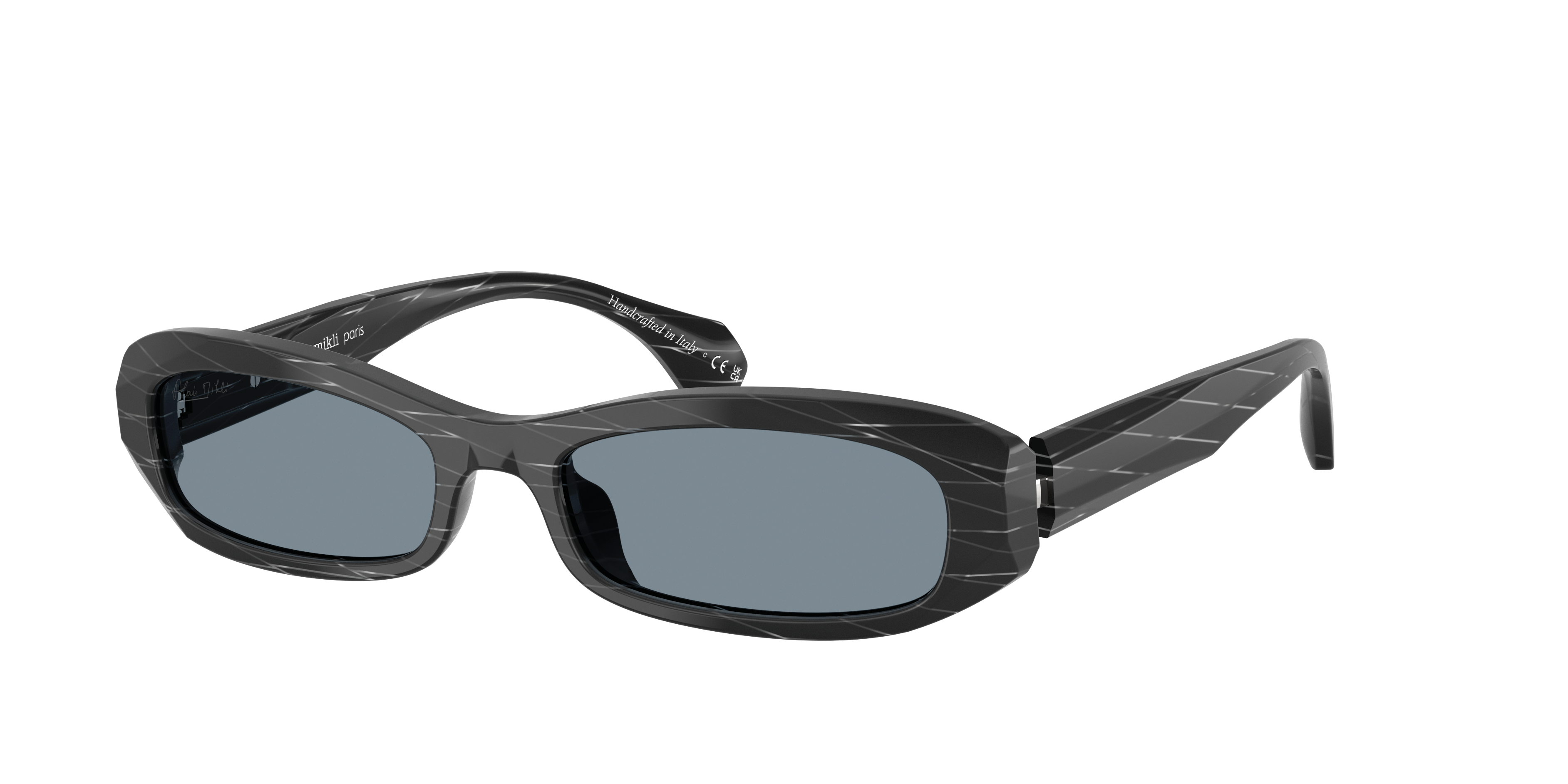 サングラス Alain Mikli Alain Mikli - 5064 SOLE - 001/87 Alain Mikli A05512 M (54 - 18) with Blue lenses and Black