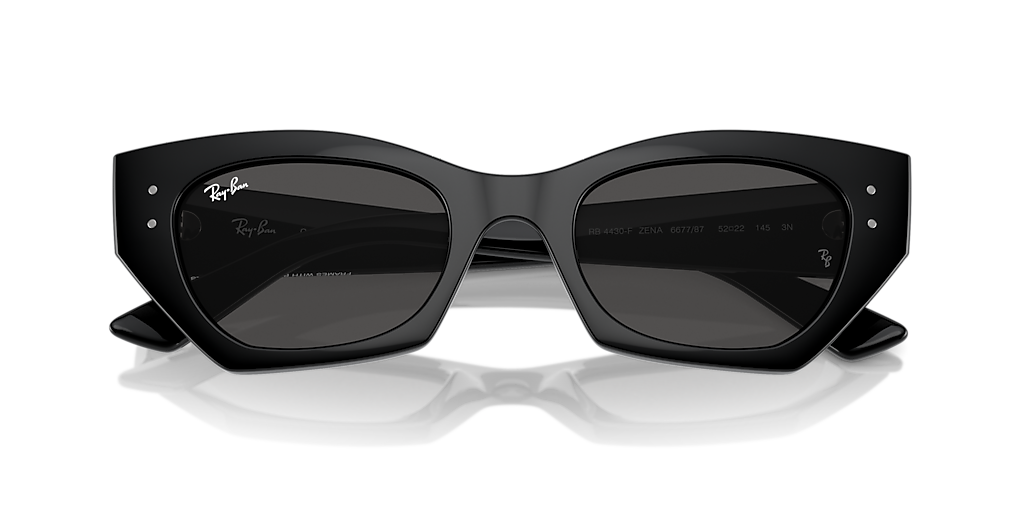 rayban ZENA BIO-BASED サングラス Ray-Ban Zena Bio-Based M (52 - 22) with Grey lenses and Black