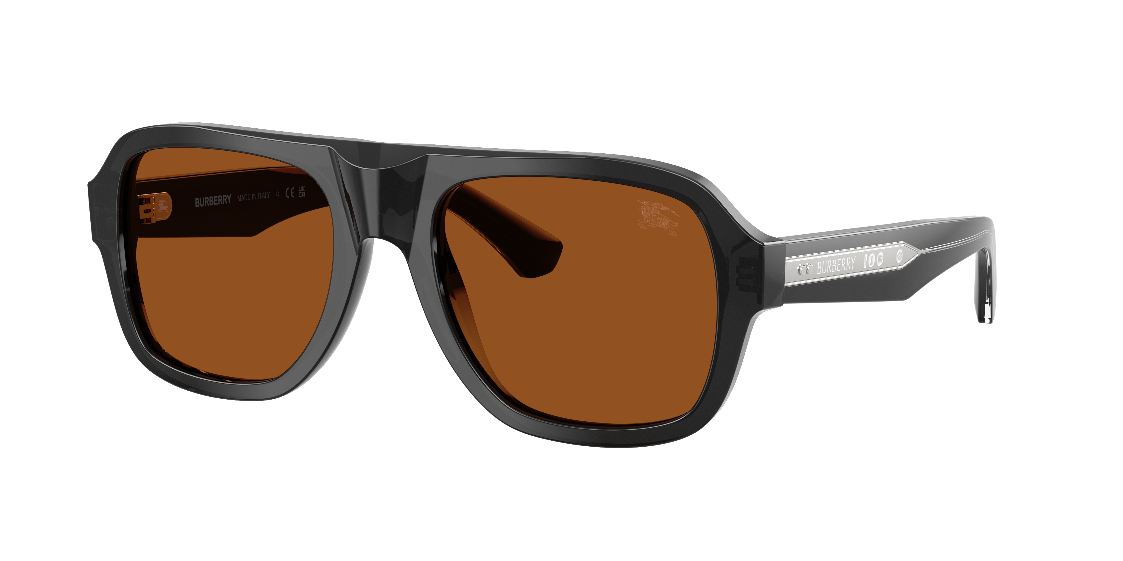 Burberry BE4478 L (55 - 20) with Brown lenses and Grey frame