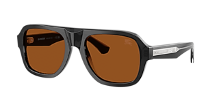 Visit Sunglasses Burberry BE4478 L (55-20) with Brown lenses and Grey frame
