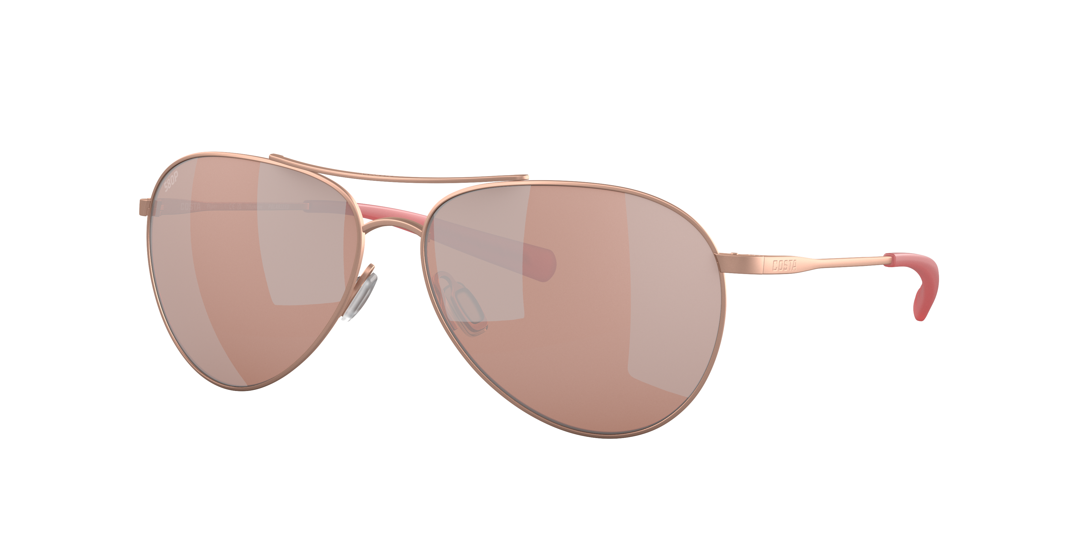 Costa Woman Sunglass Piper -  Frame color: Satin Rose Gold, Lens color: Copper Silver Mirror