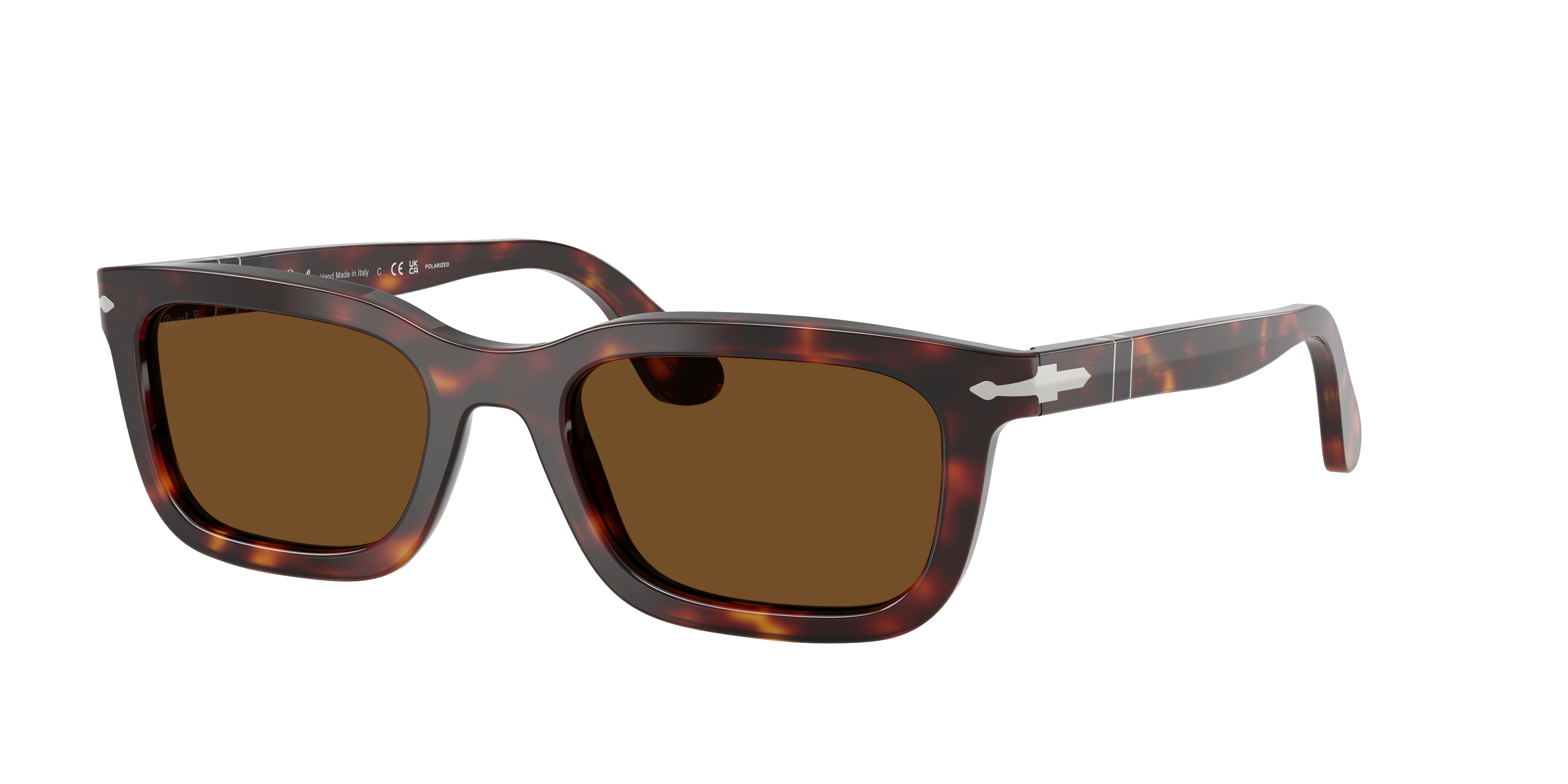 Persol Unisex Sunglass PO3396S -  Frame color: Havana, Lens color: Polarized Brown