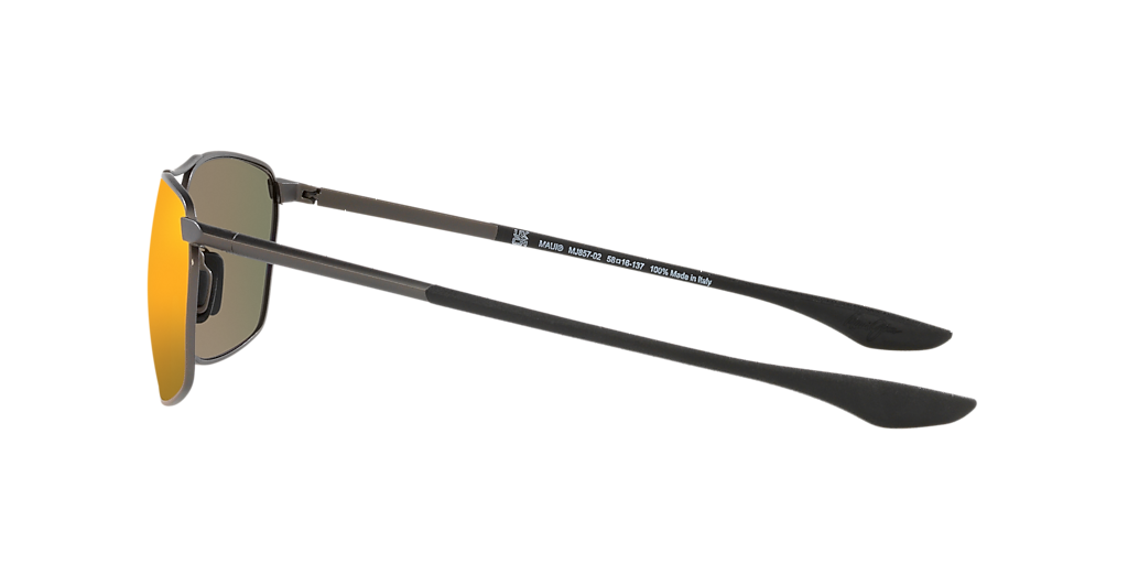 Maui Jim Puu Kukui XL (58 - 16) with Red lenses and Grey frame