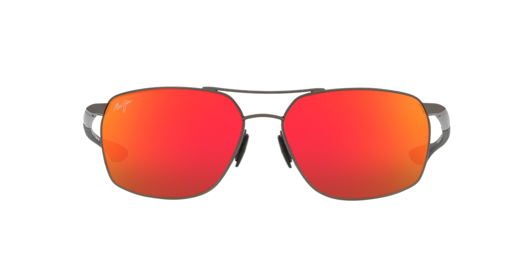 Maui Jim Puu Kukui XL (58 - 16) with Red lenses and Grey frame