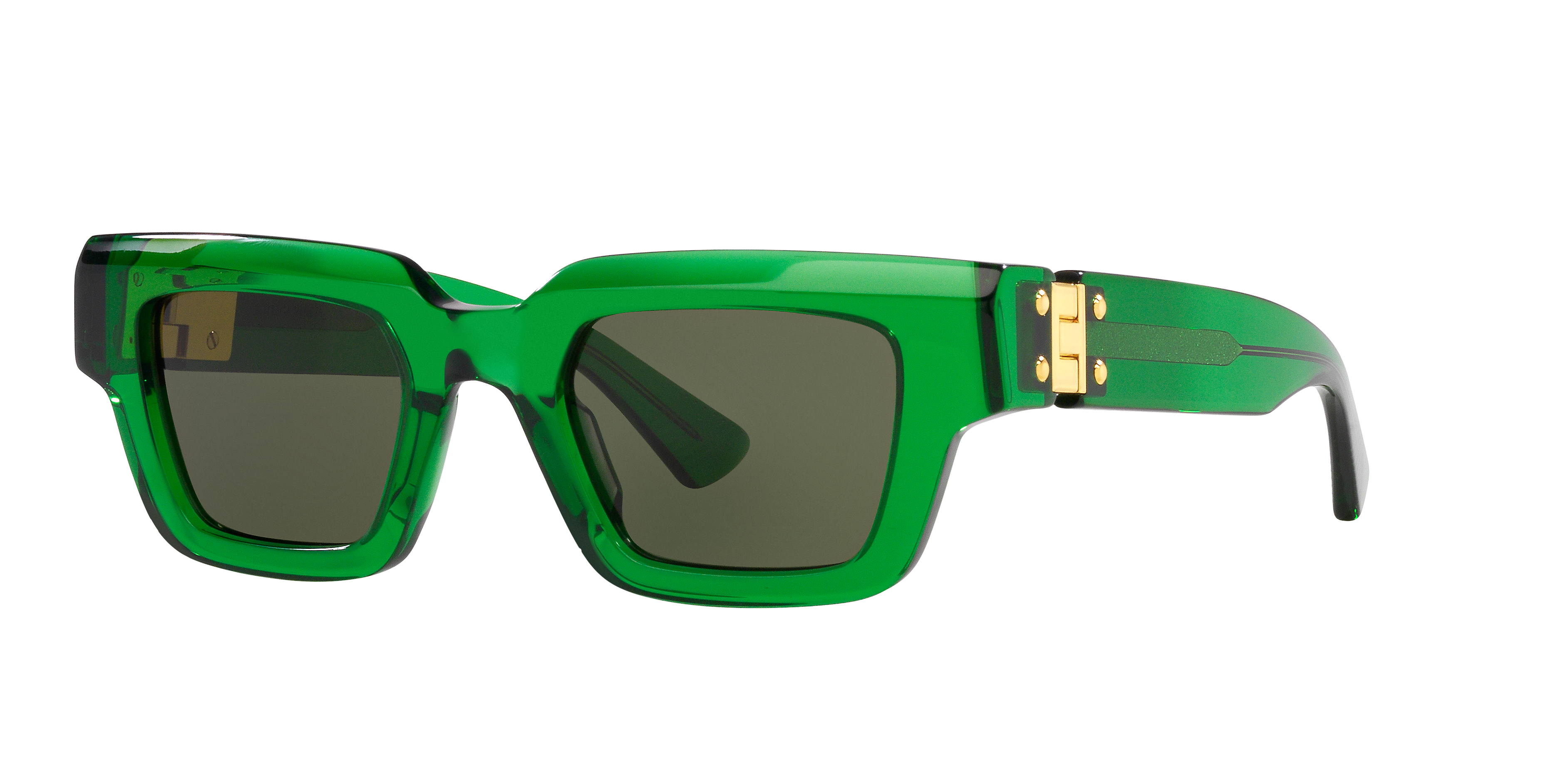 Bottega Veneta BV1230S XS (49 - 23) with Green lenses and Green