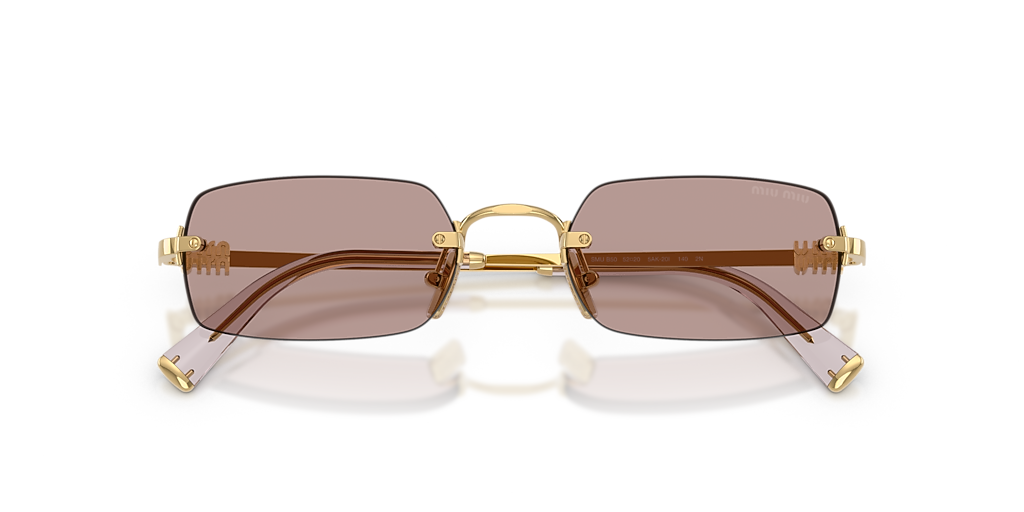 Miu Miu MU B50S M (52 - 20) with Violet lenses and Gold frame