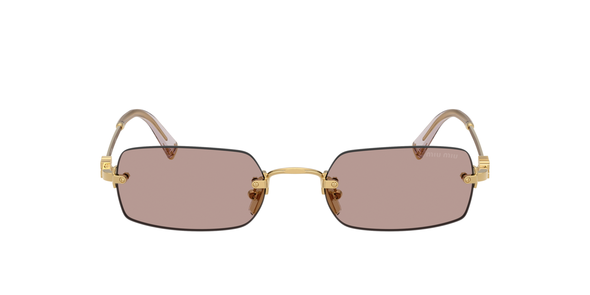 AUTHENTIC MIU MIU MUB50S 26C09Z NEW MIU MIU SUNGLASSES MU B50S 26C09Z MU A52S Miu Miu Sunglasses 26C09Z Old Gold - eye-oo.com main image 2
