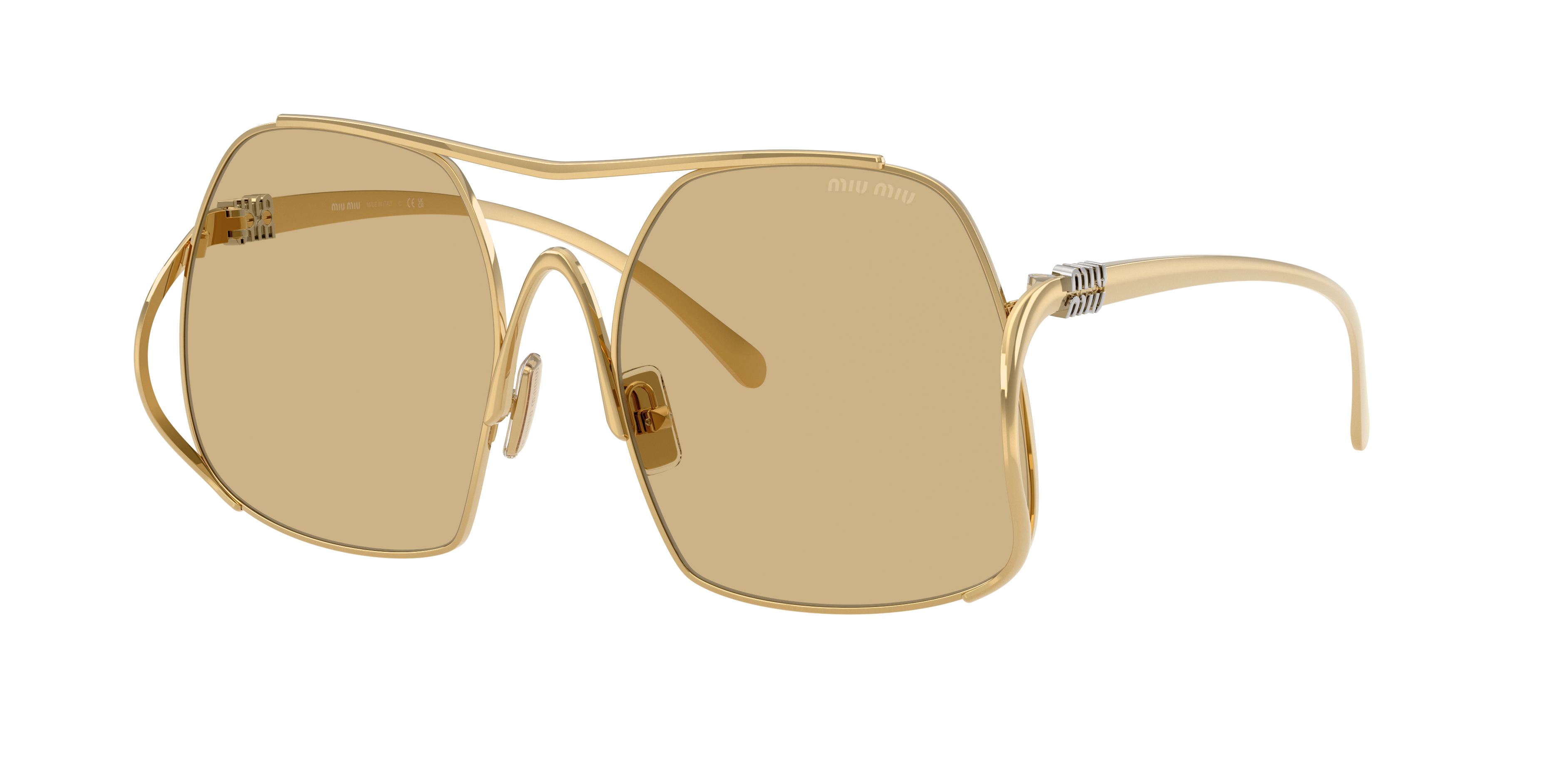 Miu Miu Woman Sunglass Mu A55s In Gold