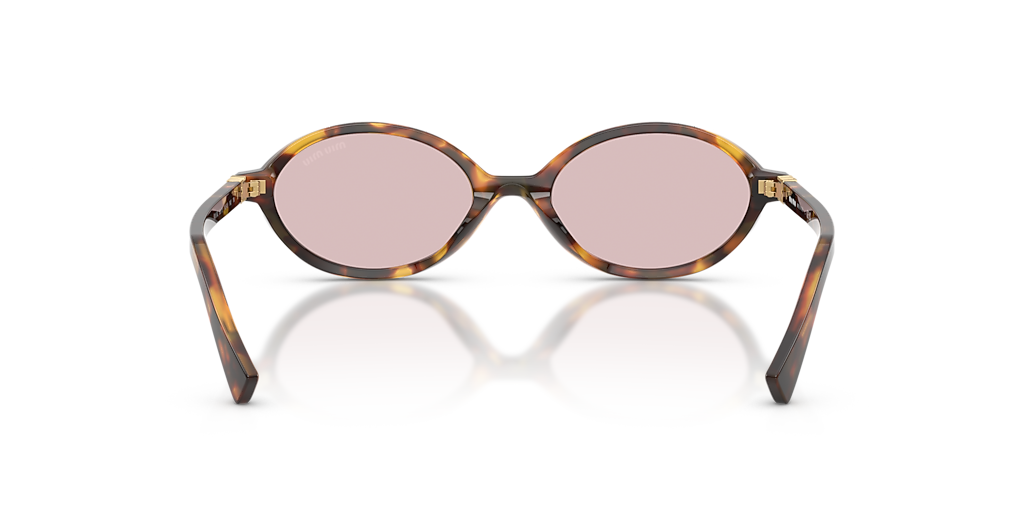 【Miu♡】 Miu Miu MU 04ZS S (50 - 18) with Pink lenses and Tortoise frame