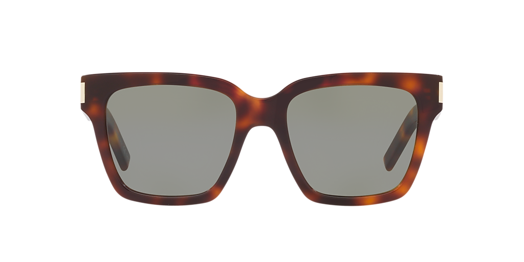 SAINT LAURENT SL 507 Brown - Unisex Sunglasses, Green Lens