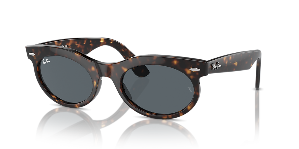 Ray-Ban RB2242F Wayfarer Oval XL (53 - 22) with Blue lenses and
